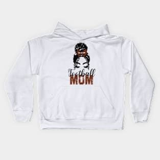 Bleached Leopard Football Mom Kids Hoodie